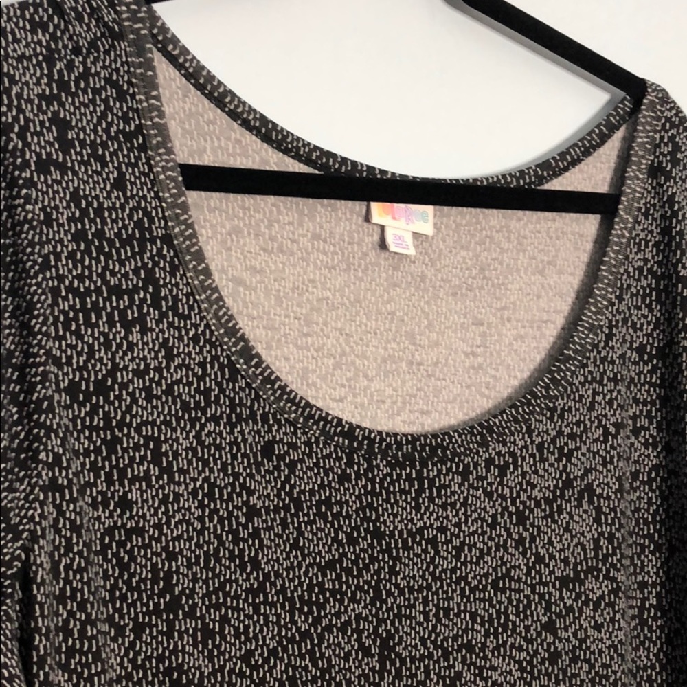 LuLaRoe Nicole Dress 3XL EUC Black/White